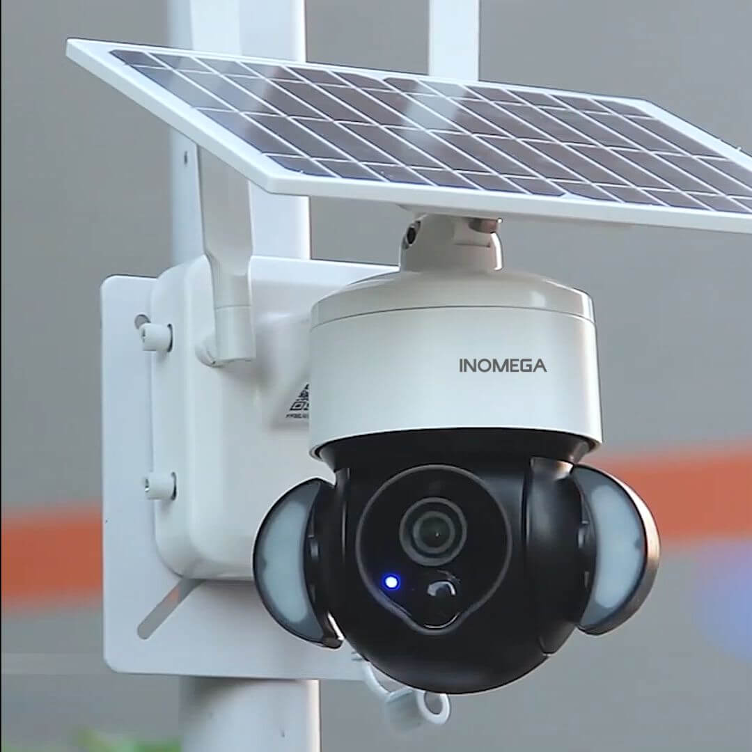 InoCam Solar Dome - Caméra de surveillance extérieure WIFI solaire - INOMEGA